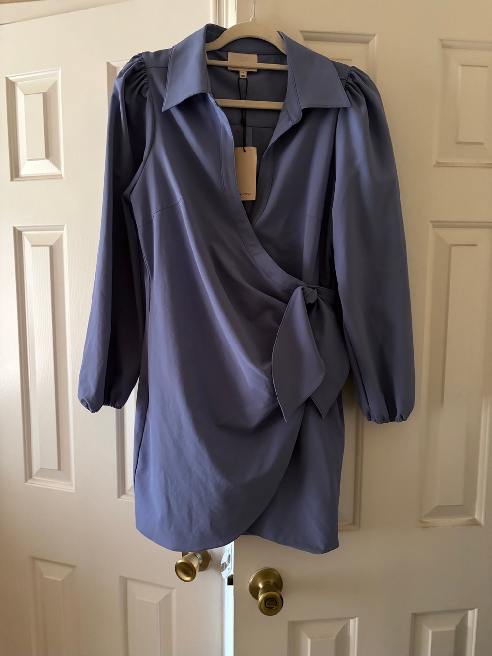 Cinq a Cept Wrap belita Mini Dress Top with Tie Waist